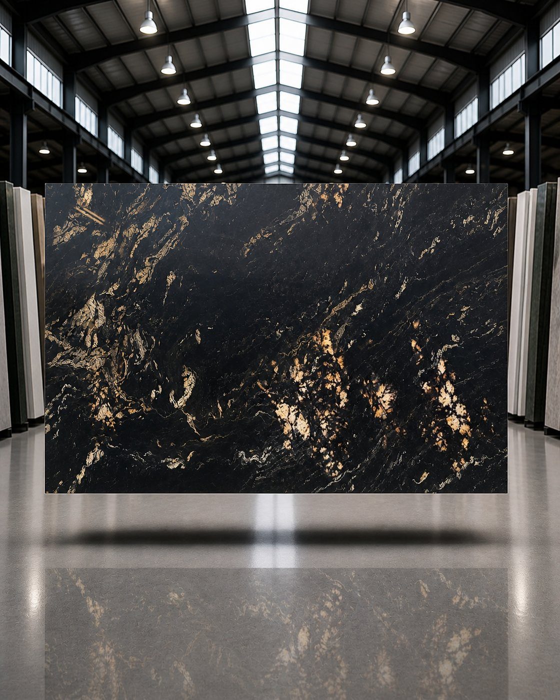 Black Cristallo Xisto Gold