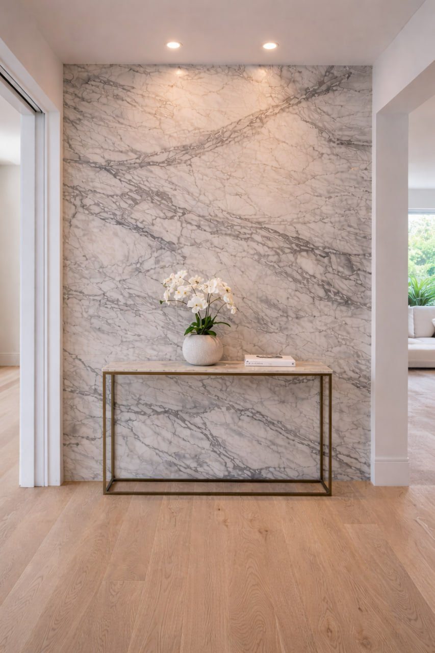 Entryway feature wall