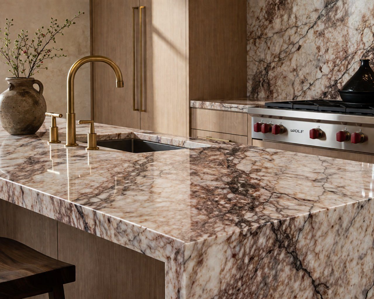 Cipollino kitchen counter