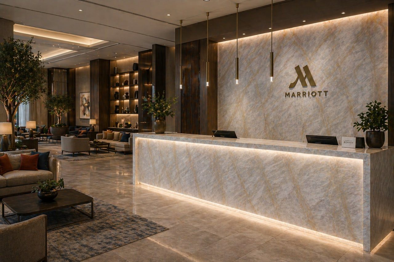Marriott lobby reception